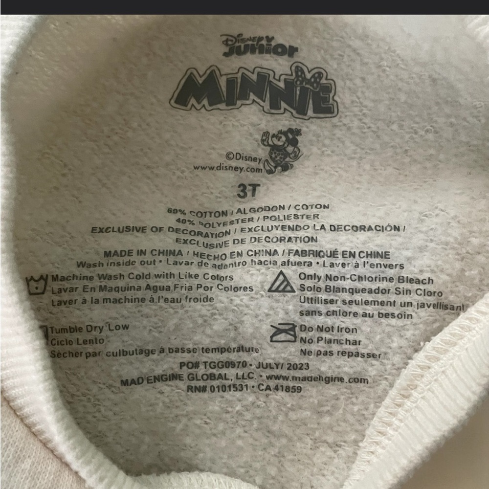 Disney Minnie Sweatshirt and Brown Pants Set - Picture 4 of 10